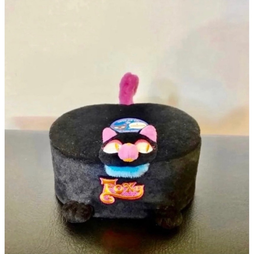 Foxy Black Cat‎ Meowing Plush Jewelry Box